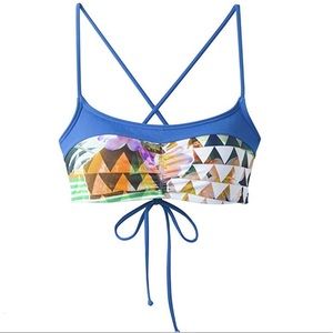 prAna Makoa Swim Top- bluegrass paradise